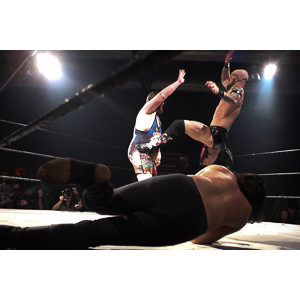 Various photographs of the Freakshow Wrestling California event on 01/14/2012.  This was my first time shooting the event.  I was actually brought in to do some custom shots of the wrestlers for web site animations.