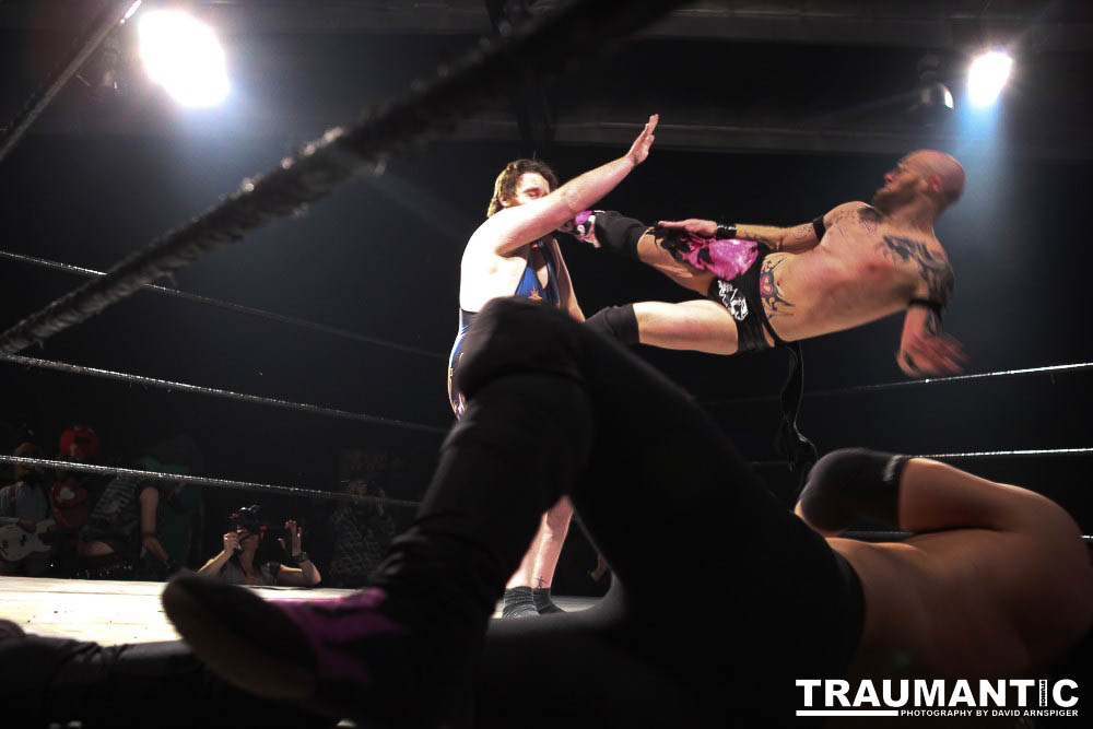 Various photographs of the Freakshow Wrestling California event on 01/14/2012.  This was my first time shooting the event.  I was actually brought in to do some custom shots of the wrestlers for web site animations.