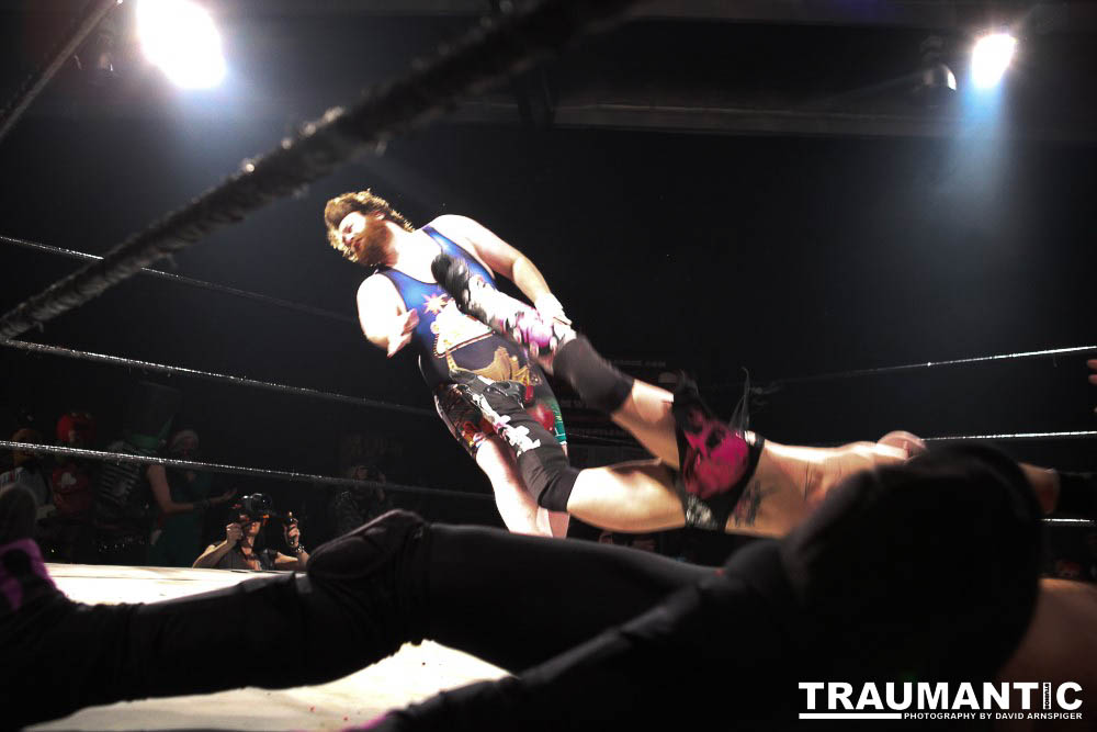 Various photographs of the Freakshow Wrestling California event on 01/14/2012.  This was my first time shooting the event.  I was actually brought in to do some custom shots of the wrestlers for web site animations.