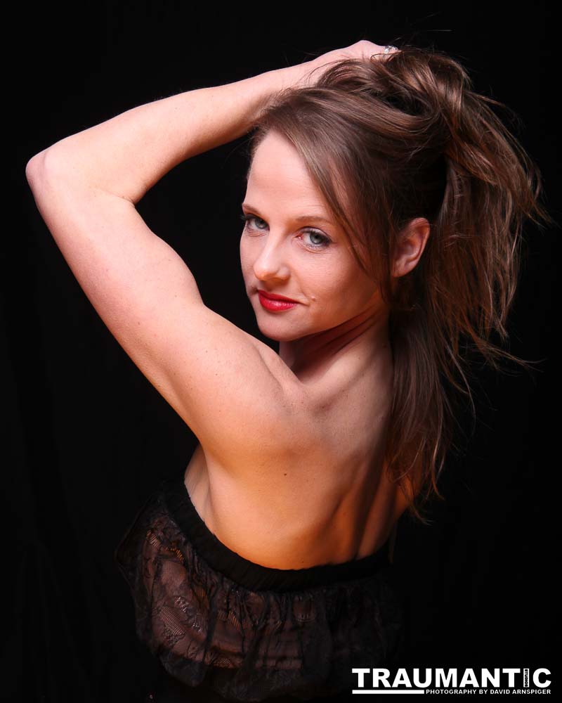 A really cute instructor who taught pole dancing.  Gorgeous eyes.