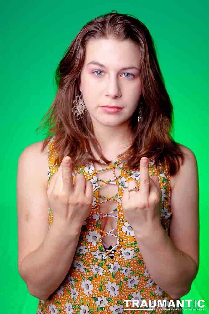 Ashley came to my attention when I photographed a band she was in at the time.  I approached her about shooting something, and these are the result.  She's another model I should have worked with more.