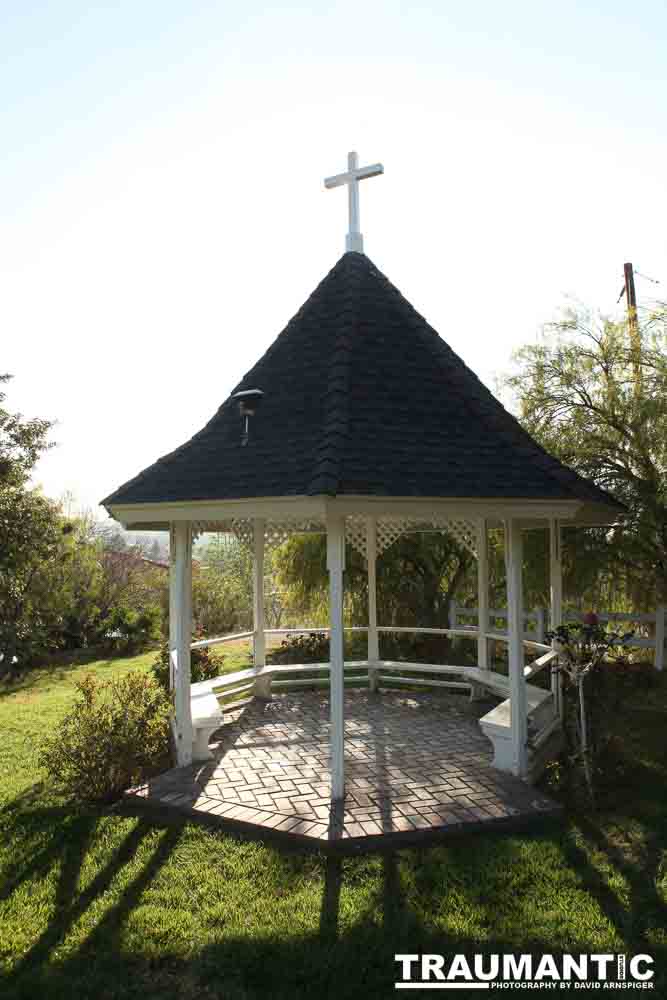 Jenna had a concept for a dead bride she wanted to do.  She handled the wardrobe and makeup, and we decided on this cool gazebo location in Canyon Country.  The final shots came out really good.