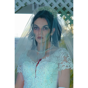 Jenna had a concept for a dead bride she wanted to do.  She handled the wardrobe and makeup, and we decided on this cool gazebo location in Canyon Country.  The final shots came out really good.