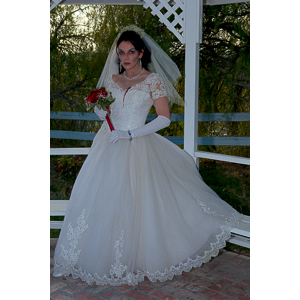 Jenna had a concept for a dead bride she wanted to do.  She handled the wardrobe and makeup, and we decided on this cool gazebo location in Canyon Country.  The final shots came out really good.