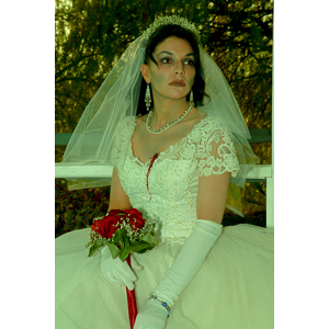 Jenna had a concept for a dead bride she wanted to do.  She handled the wardrobe and makeup, and we decided on this cool gazebo location in Canyon Country.  The final shots came out really good.