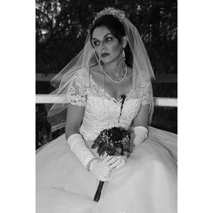 Jenna had a concept for a dead bride she wanted to do.  She handled the wardrobe and makeup, and we decided on this cool gazebo location in Canyon Country.  The final shots came out really good.