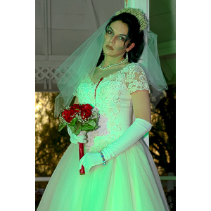 Jenna had a concept for a dead bride she wanted to do.  She handled the wardrobe and makeup, and we decided on this cool gazebo location in Canyon Country.  The final shots came out really good.