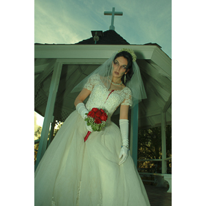 Jenna had a concept for a dead bride she wanted to do.  She handled the wardrobe and makeup, and we decided on this cool gazebo location in Canyon Country.  The final shots came out really good.