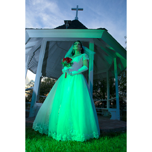 Jenna had a concept for a dead bride she wanted to do.  She handled the wardrobe and makeup, and we decided on this cool gazebo location in Canyon Country.  The final shots came out really good.