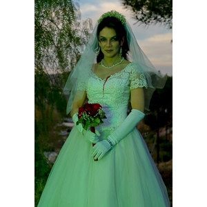 Jenna had a concept for a dead bride she wanted to do.  She handled the wardrobe and makeup, and we decided on this cool gazebo location in Canyon Country.  The final shots came out really good.