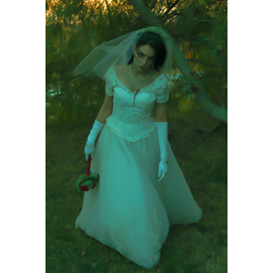 Jenna had a concept for a dead bride she wanted to do.  She handled the wardrobe and makeup, and we decided on this cool gazebo location in Canyon Country.  The final shots came out really good.