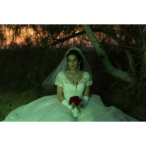 Jenna had a concept for a dead bride she wanted to do.  She handled the wardrobe and makeup, and we decided on this cool gazebo location in Canyon Country.  The final shots came out really good.