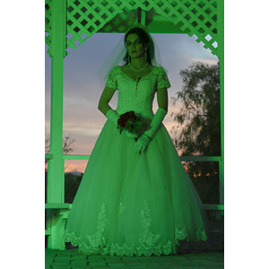 Jenna had a concept for a dead bride she wanted to do.  She handled the wardrobe and makeup, and we decided on this cool gazebo location in Canyon Country.  The final shots came out really good.