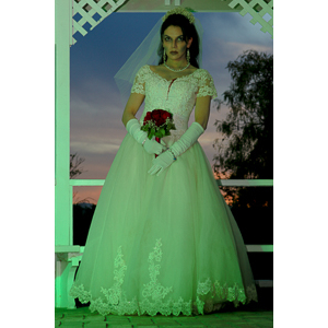 Jenna had a concept for a dead bride she wanted to do.  She handled the wardrobe and makeup, and we decided on this cool gazebo location in Canyon Country.  The final shots came out really good.