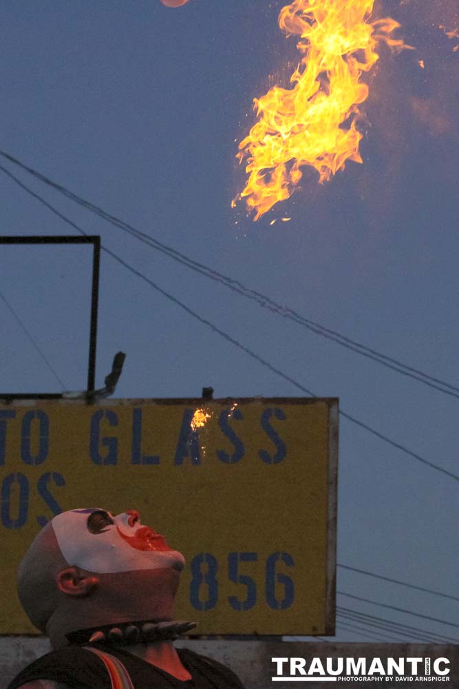 The Cinco de Mayo Freakshow Wrestling event at Knokz Pro Arena in Sun Valley, CA.  Featuring Sinn Bodhi, Scorch the Clown, Rock Riddle, Staysha Randall, Leroy Patterson, Amanda and many others.