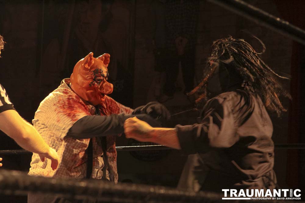 The Cinco de Mayo Freakshow Wrestling event at Knokz Pro Arena in Sun Valley, CA.  Featuring Sinn Bodhi, Scorch the Clown, Rock Riddle, Staysha Randall, Leroy Patterson, Amanda and many others.