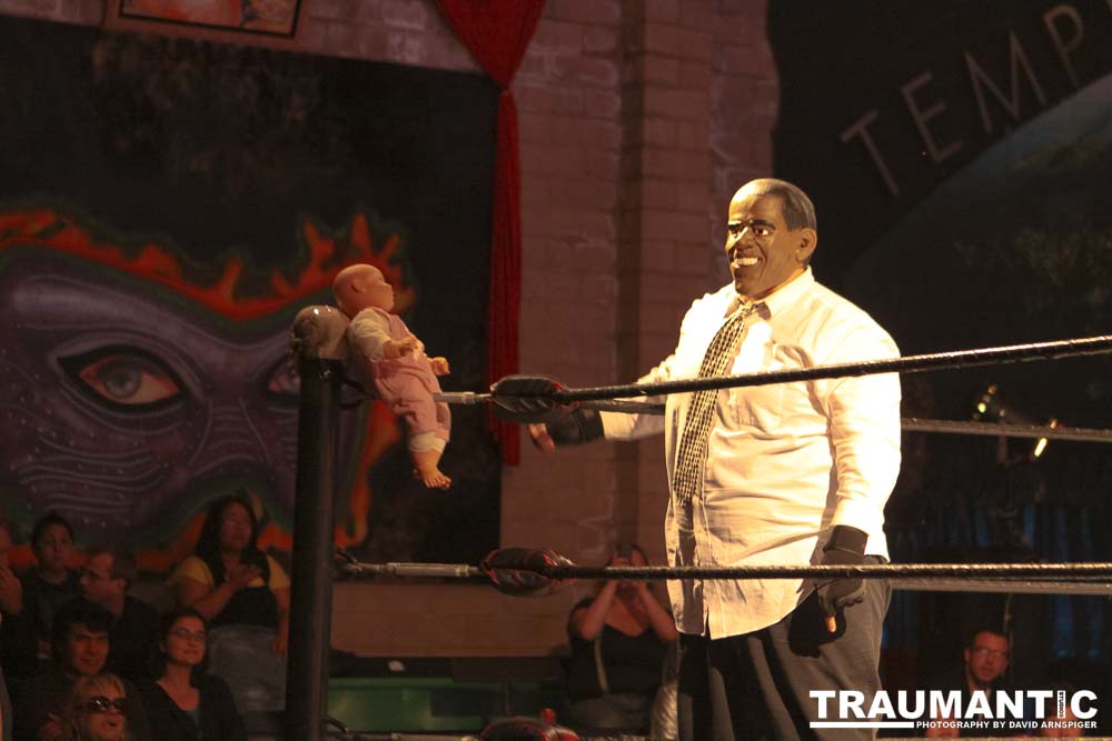 The Cinco de Mayo Freakshow Wrestling event at Knokz Pro Arena in Sun Valley, CA.  Featuring Sinn Bodhi, Scorch the Clown, Rock Riddle, Staysha Randall, Leroy Patterson, Amanda and many others.