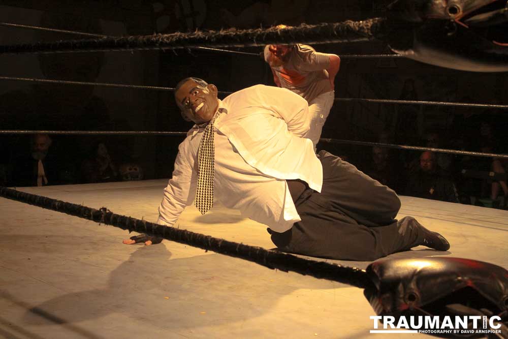 The Cinco de Mayo Freakshow Wrestling event at Knokz Pro Arena in Sun Valley, CA.  Featuring Sinn Bodhi, Scorch the Clown, Rock Riddle, Staysha Randall, Leroy Patterson, Amanda and many others.