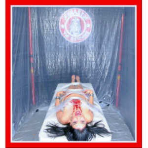 I was commissioned by Jenna to shoot band images and a possible cover image for their upcoming Pretty In Plastic album.  This is an early mock up of the back cover.