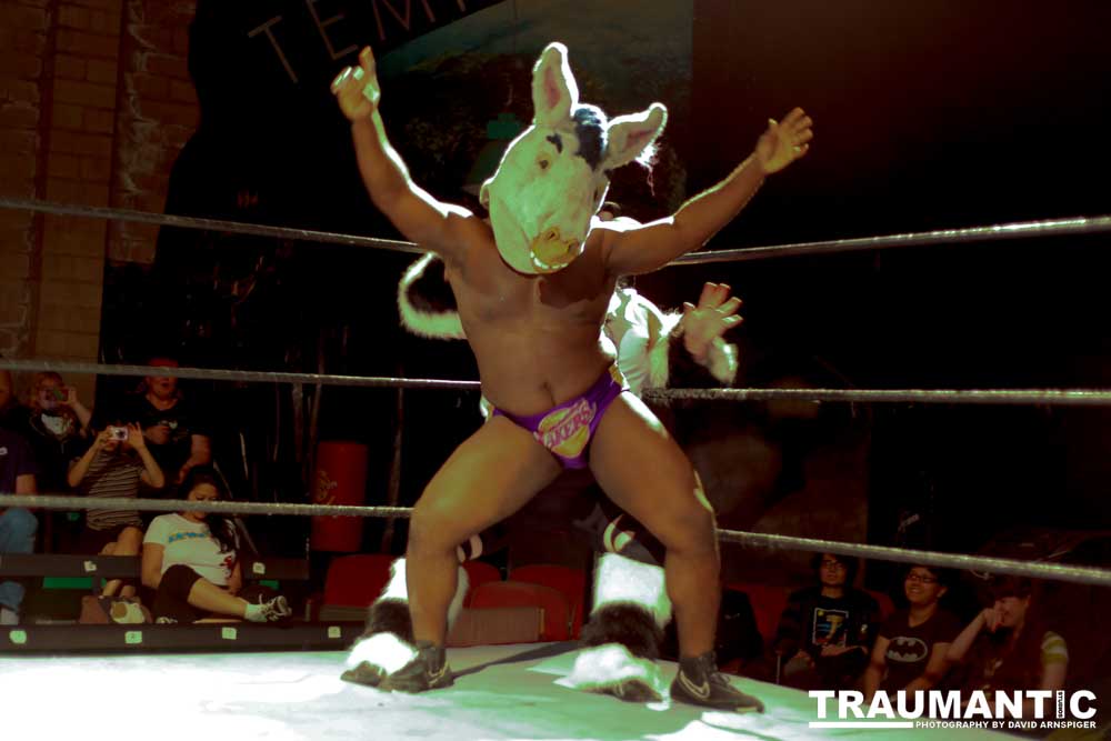My third time shooting Freakshow Wrestling.  My last one in California.