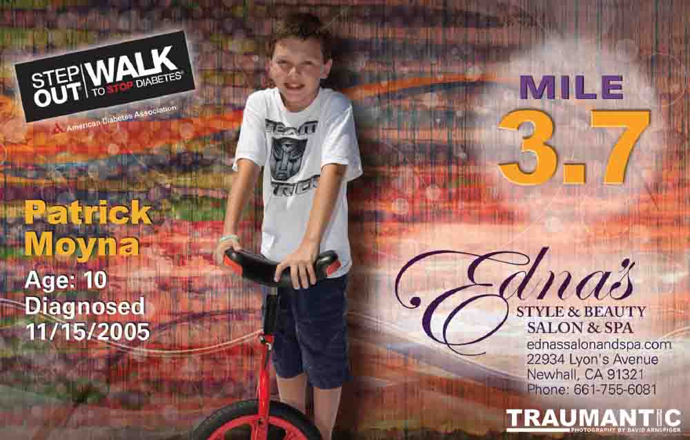 The third year shooting these images.  There were a ton of fun images of the kids this year and the graphic artist made some rather unexciting image choices.  The images of Nathan Klima illustrate this clearly.  I made the Star Wars image of him from one of his excellent jumping poses.  Compared to his mile marker, huge difference.