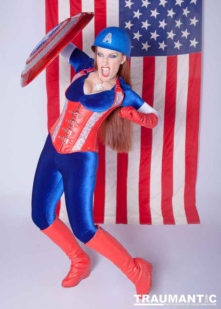 Titania is a lot of fun to work with and this was the peak of my experieinces shooting her.  This was a Halloween costume she wore to the Playboy Mansion.  We had a lot of fun photographing it.