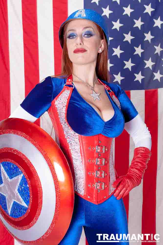 Titania is a lot of fun to work with and this was the peak of my experieinces shooting her.  This was a Halloween costume she wore to the Playboy Mansion.  We had a lot of fun photographing it.