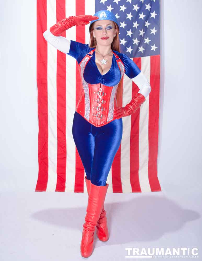 Titania is a lot of fun to work with and this was the peak of my experieinces shooting her.  This was a Halloween costume she wore to the Playboy Mansion.  We had a lot of fun photographing it.