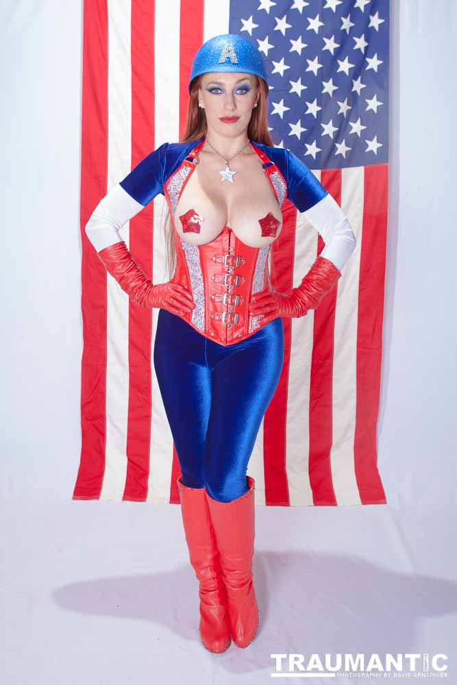 Titania is a lot of fun to work with and this was the peak of my experieinces shooting her.  This was a Halloween costume she wore to the Playboy Mansion.  We had a lot of fun photographing it.