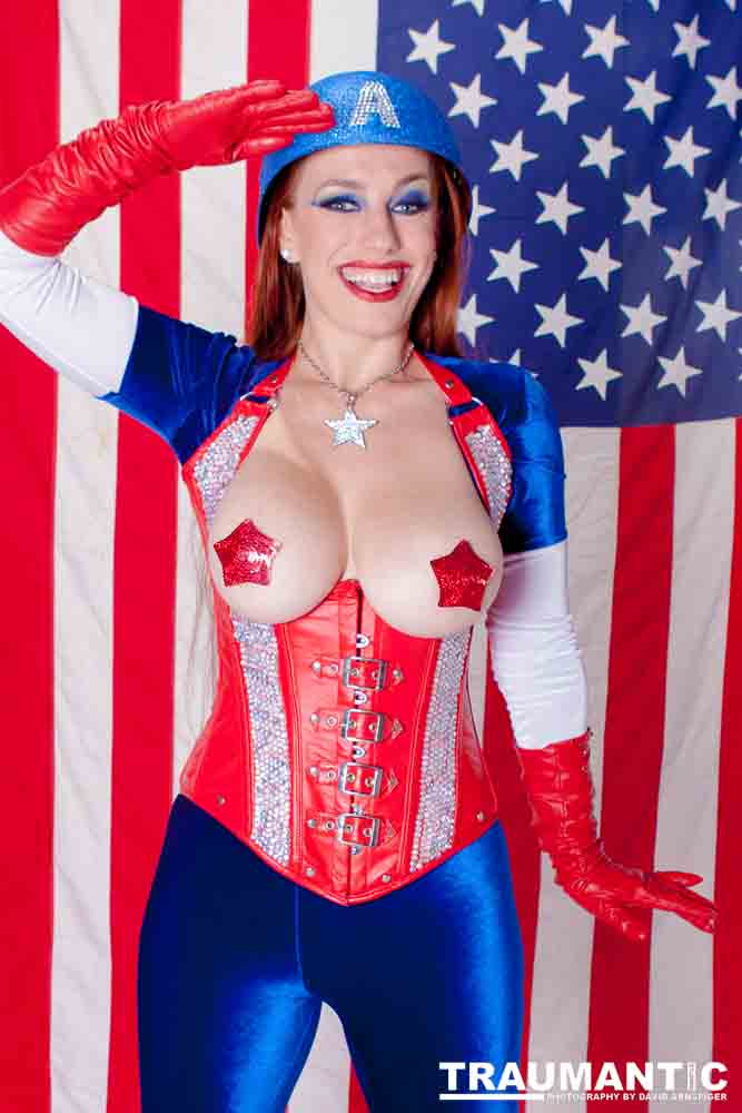 Titania is a lot of fun to work with and this was the peak of my experieinces shooting her.  This was a Halloween costume she wore to the Playboy Mansion.  We had a lot of fun photographing it.