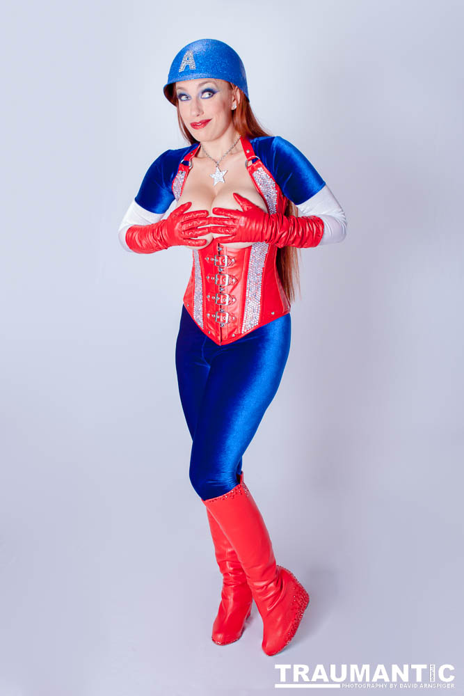 Titania is a lot of fun to work with and this was the peak of my experieinces shooting her.  This was a Halloween costume she wore to the Playboy Mansion.  We had a lot of fun photographing it.