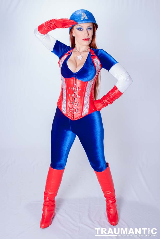 Titania is a lot of fun to work with and this was the peak of my experieinces shooting her.  This was a Halloween costume she wore to the Playboy Mansion.  We had a lot of fun photographing it.