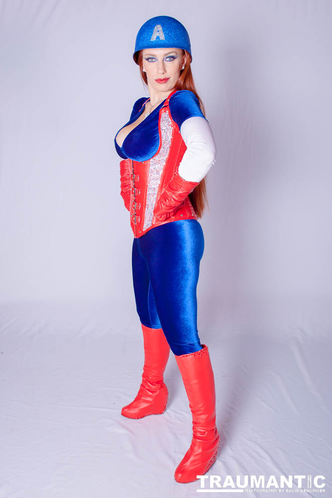 Titania is a lot of fun to work with and this was the peak of my experieinces shooting her.  This was a Halloween costume she wore to the Playboy Mansion.  We had a lot of fun photographing it.