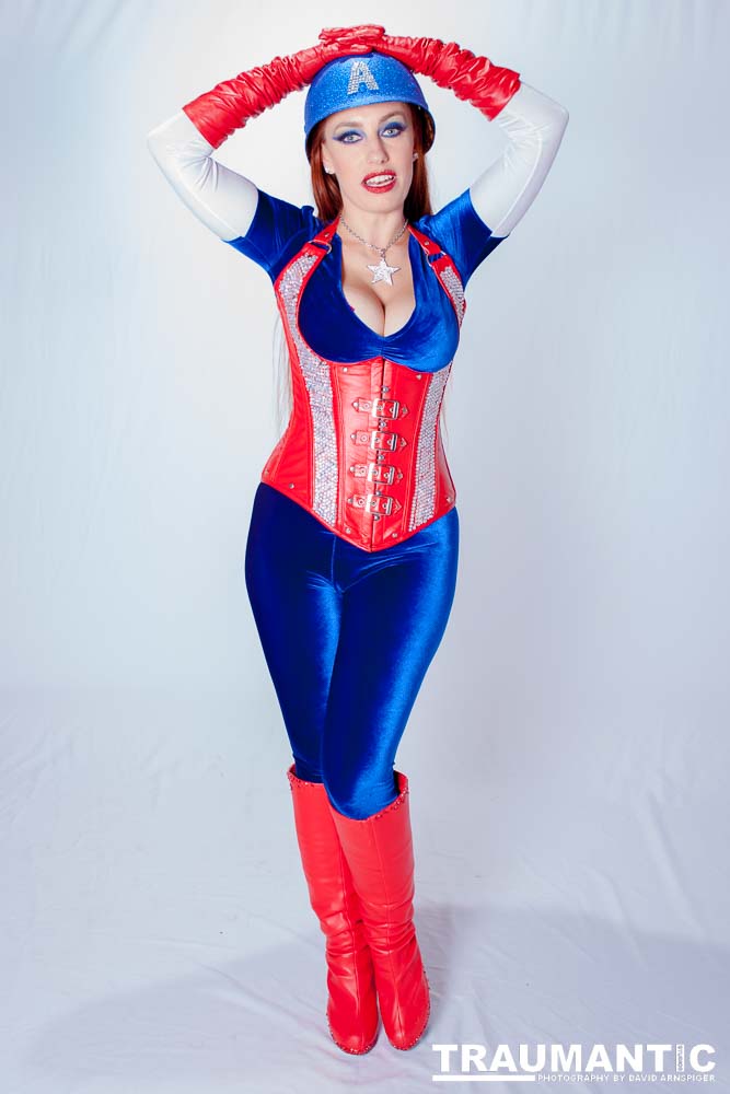 Titania is a lot of fun to work with and this was the peak of my experieinces shooting her.  This was a Halloween costume she wore to the Playboy Mansion.  We had a lot of fun photographing it.