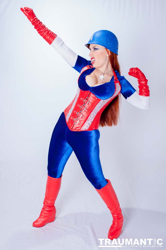 Titania is a lot of fun to work with and this was the peak of my experieinces shooting her.  This was a Halloween costume she wore to the Playboy Mansion.  We had a lot of fun photographing it.