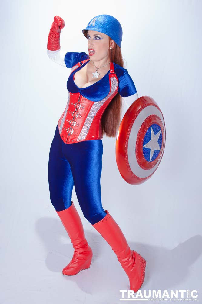 Titania is a lot of fun to work with and this was the peak of my experieinces shooting her.  This was a Halloween costume she wore to the Playboy Mansion.  We had a lot of fun photographing it.