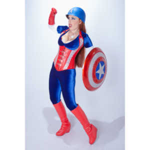 Titania is a lot of fun to work with and this was the peak of my experieinces shooting her.  This was a Halloween costume she wore to the Playboy Mansion.  We had a lot of fun photographing it.