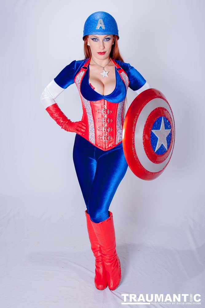 Titania is a lot of fun to work with and this was the peak of my experieinces shooting her.  This was a Halloween costume she wore to the Playboy Mansion.  We had a lot of fun photographing it.