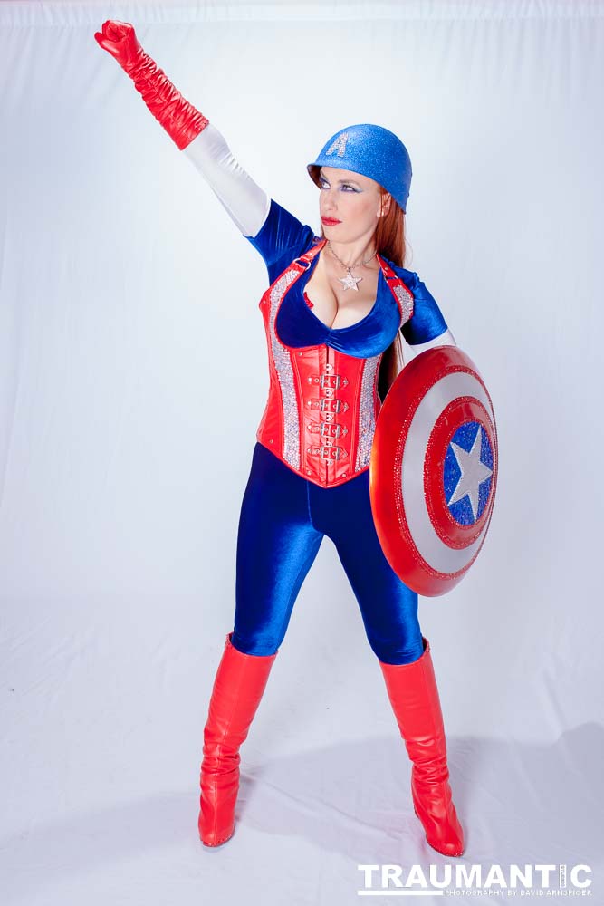 Titania is a lot of fun to work with and this was the peak of my experieinces shooting her.  This was a Halloween costume she wore to the Playboy Mansion.  We had a lot of fun photographing it.