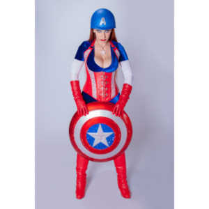 Titania is a lot of fun to work with and this was the peak of my experieinces shooting her.  This was a Halloween costume she wore to the Playboy Mansion.  We had a lot of fun photographing it.