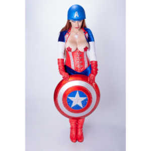 Titania is a lot of fun to work with and this was the peak of my experieinces shooting her.  This was a Halloween costume she wore to the Playboy Mansion.  We had a lot of fun photographing it.