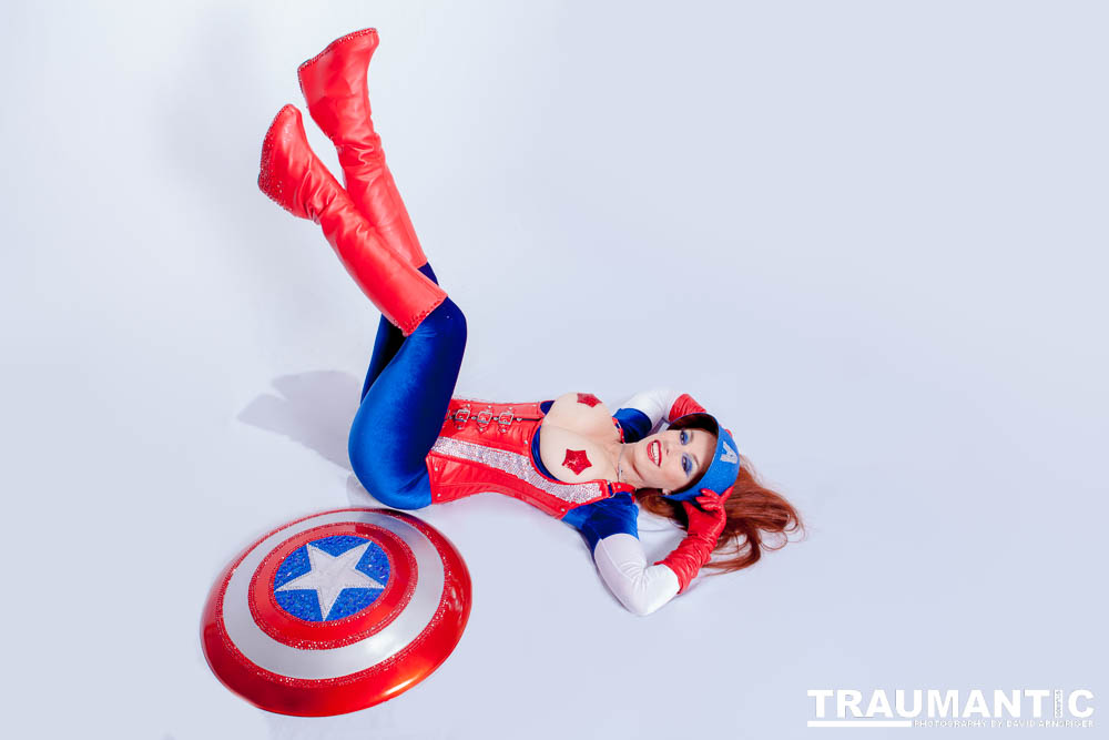 Titania is a lot of fun to work with and this was the peak of my experieinces shooting her.  This was a Halloween costume she wore to the Playboy Mansion.  We had a lot of fun photographing it.