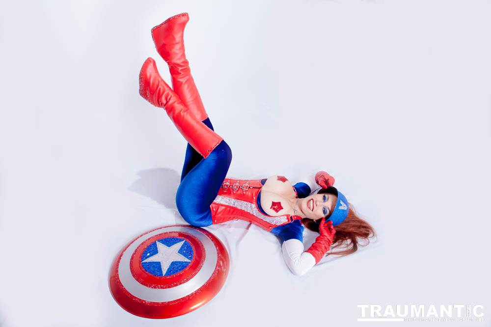 Titania is a lot of fun to work with and this was the peak of my experieinces shooting her.  This was a Halloween costume she wore to the Playboy Mansion.  We had a lot of fun photographing it.