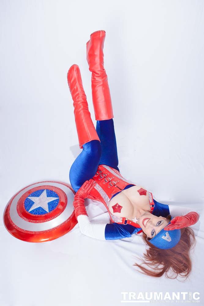 Titania is a lot of fun to work with and this was the peak of my experieinces shooting her.  This was a Halloween costume she wore to the Playboy Mansion.  We had a lot of fun photographing it.