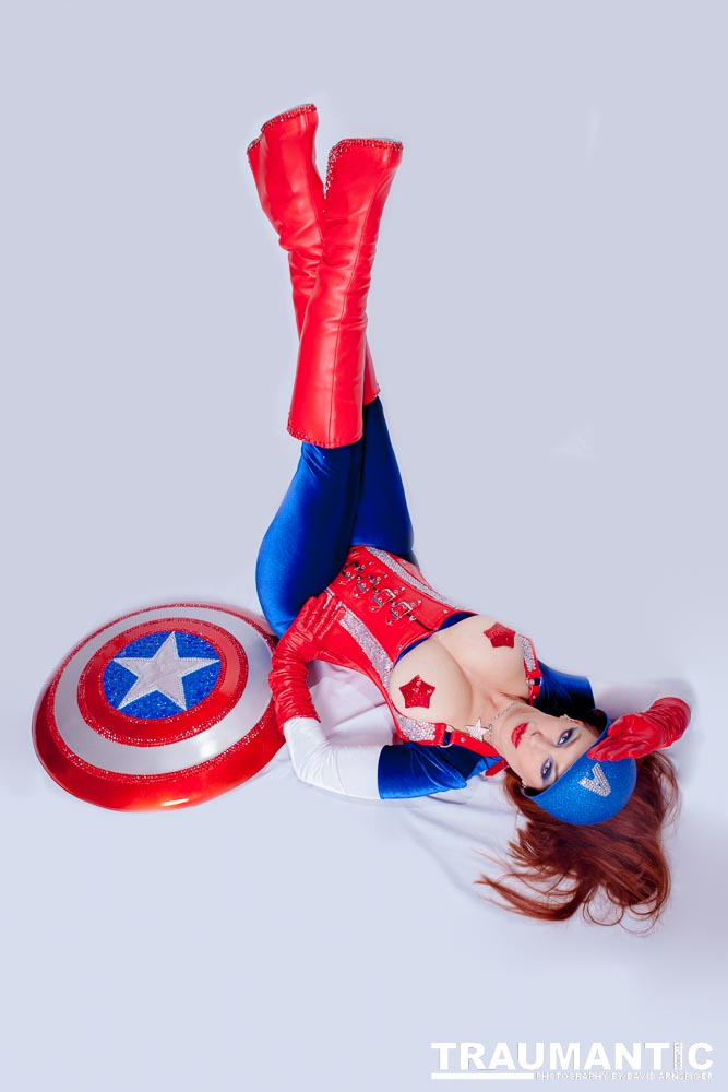 Titania is a lot of fun to work with and this was the peak of my experieinces shooting her.  This was a Halloween costume she wore to the Playboy Mansion.  We had a lot of fun photographing it.