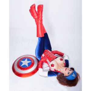 Titania is a lot of fun to work with and this was the peak of my experieinces shooting her.  This was a Halloween costume she wore to the Playboy Mansion.  We had a lot of fun photographing it.