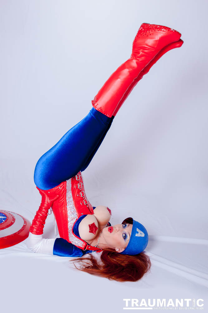 Titania is a lot of fun to work with and this was the peak of my experieinces shooting her.  This was a Halloween costume she wore to the Playboy Mansion.  We had a lot of fun photographing it.