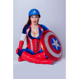 Titania is a lot of fun to work with and this was the peak of my experieinces shooting her.  This was a Halloween costume she wore to the Playboy Mansion.  We had a lot of fun photographing it.