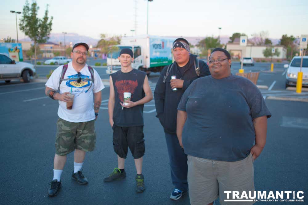 A mutual friend introduced me to this team of people who were going to do a 64 mile walk around Las Vegas, NV.  I was brought on to photograph the event.  Sadly, the walk was cut short at about one third of the objective.  I was still very impressed by the effort these guys put into it.