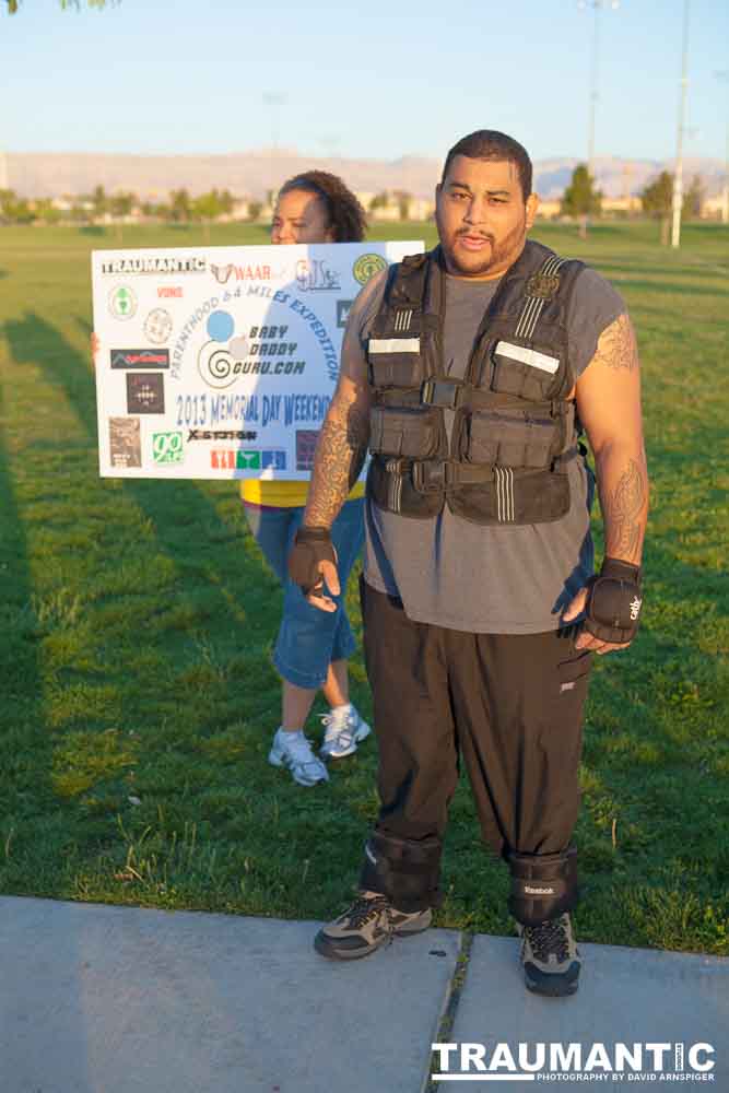 A mutual friend introduced me to this team of people who were going to do a 64 mile walk around Las Vegas, NV.  I was brought on to photograph the event.  Sadly, the walk was cut short at about one third of the objective.  I was still very impressed by the effort these guys put into it.